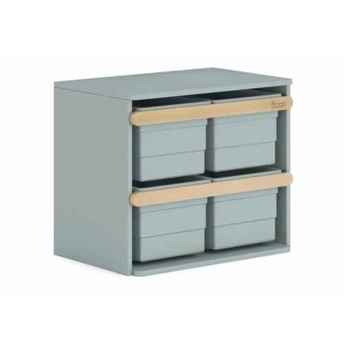 Boori Tidy Kids Toy Cabinet Blueberry and Almond Whimsical Kids Room Toy Organizer